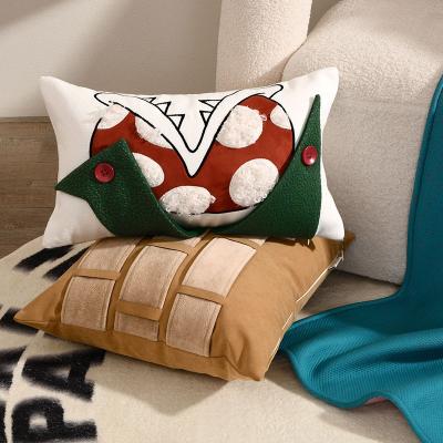 China Custom color creative brick cartoon anti-static modern children's play style sofa bedroom cafe pillow 30*50cm Mali for sale