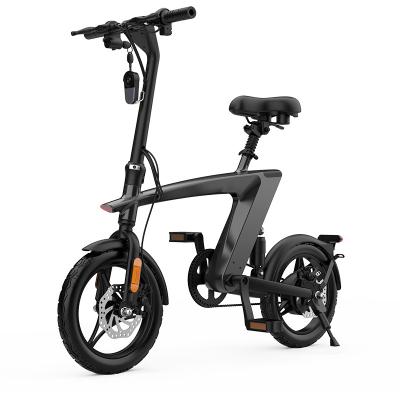 China Aluminum alloy lithium battery frontier Japanese two-wheeler folding electric bicycle speed shift generation driving pedal power adult ele for sale