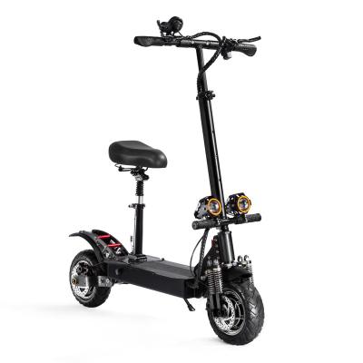 China Unisex 10 Inch Front Four Shock Absorbers Dual Drive52V 2400W Electric Scooter for sale