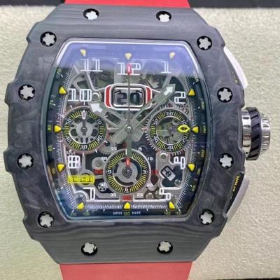 China Factory RM11-03 Chronograph Movement RM Titanium Multifunctional Carbon Fiber Case RM Watch Premium KV Alarm Watch for sale