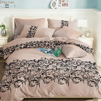 China Nondisposable Traditional Vivid OEM Flower Print Duvet Cover Set Cotton Flower Design Large Bed Sheet for sale