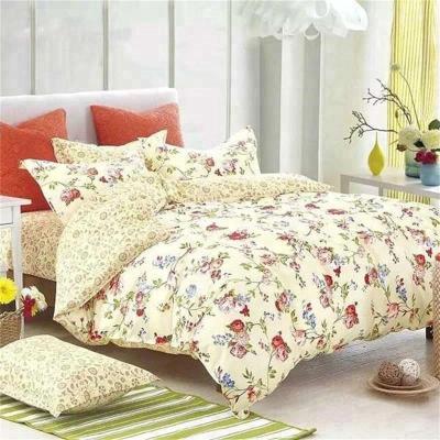 China 2018 Nondisposable Reactive Printed 100% Home Textile 4 Pcs Cotton Bed Set for sale