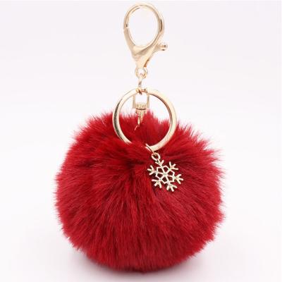 China 2020 New Fashion Color Snow Chain Hanging Head HairBall Pendant Bag Wholesale Head Rack Bag for sale