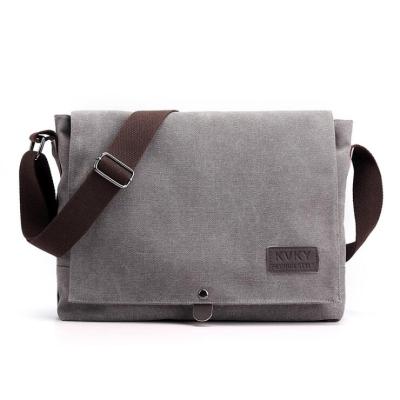 China High Quality Custom Made Casual Messenger Bag Wholesale Large Capacity Canvas Men's Canvas Bag Fashion Casual Messenger Bag for sale