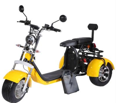 China ONAN Fat Tire 1500W Battery Electric Scooter Motorcycle Three Wheels Eco-friendly Dismountable Tricycle for sale