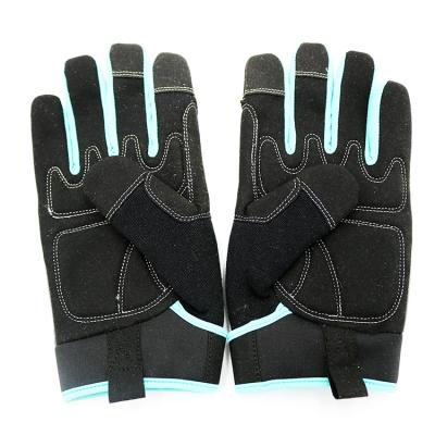 China Industry CE Approved Cow Split Leather Working Seguridad Gloves for sale