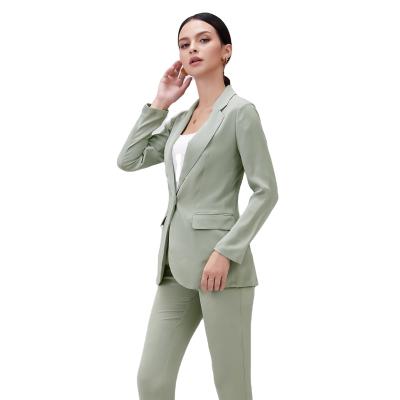 China 2021 spring new products women's summer blazer QUICK DRY formal set of blazer and trousers two-piece pants for sale