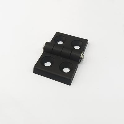 China Auto Parts Reinforced Plastic hinge made of nylon used for 4040 series t slot extrusion aluminum profile for sale