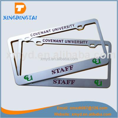 China No Aluminum Metal Car License Plate Frame US Standard for sale