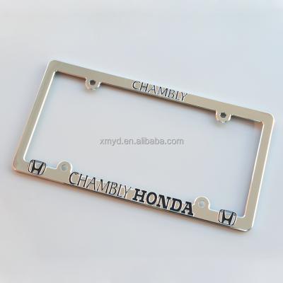 China No ABS Plastic Chrome Car License Plate Holder With Embossing Text High Quality for sale