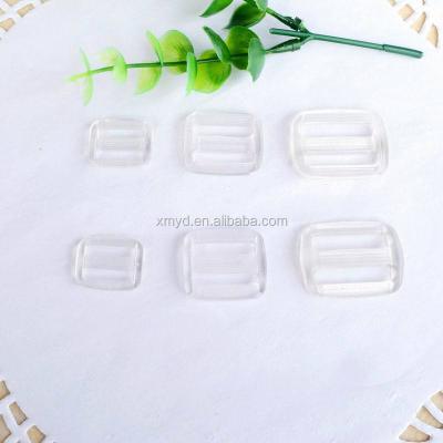 China Eco-friendly Plastic POM Transparent Slidding Adjustable Buckle Bar Adjuster For Luggage Bags for sale