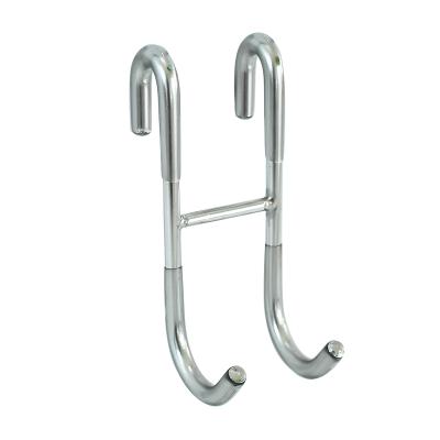 China Double Stocked Stainless Steel Hook Hooks Double Hanging Hangers Hooks With Coat PVC for sale