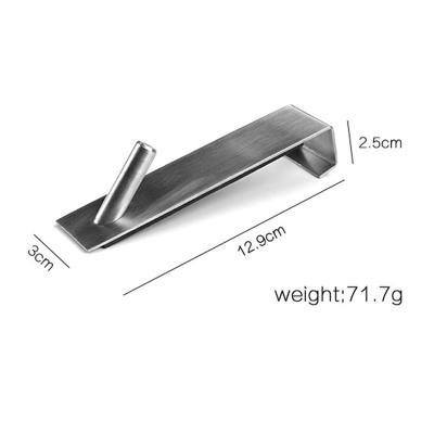 China Wholesale Stainless Steel Wall Mounted Hook Stocked Wall Hook For Bathroom for sale