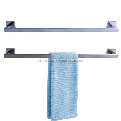 China Modern Multifunctional Wall Mount Towel Rack Shelf Single Metal Bathroom Towel Rack for sale