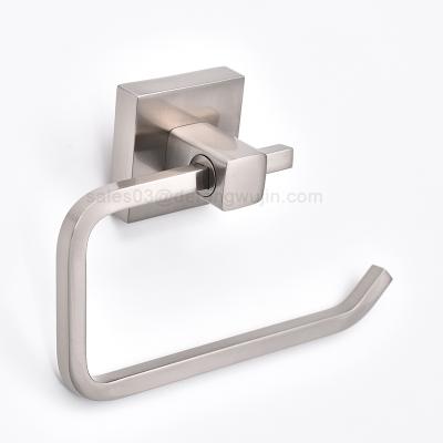 China No Drilling Luxury Brushed Nickel No Drill Toilet Paper Holder Wall Mounted Luxury Bathroom Accessories for sale