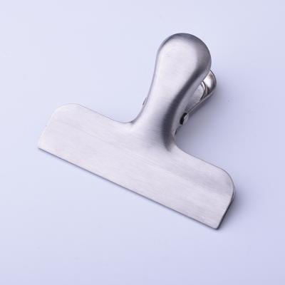 China Stocked Stainless Steel Food Staples Bag Clips Metal Spring Sealing Clips for sale