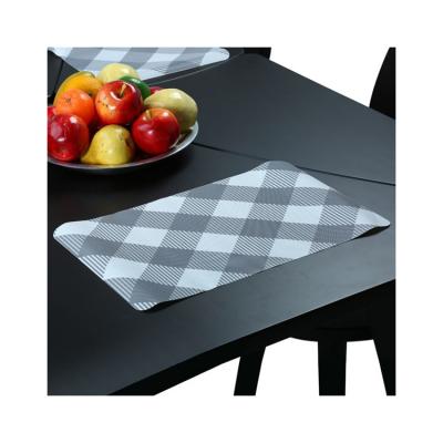 China Manufacturers Direct Selling Coloured Table Mat Non-Slip Stain Resistant Dining Table for sale