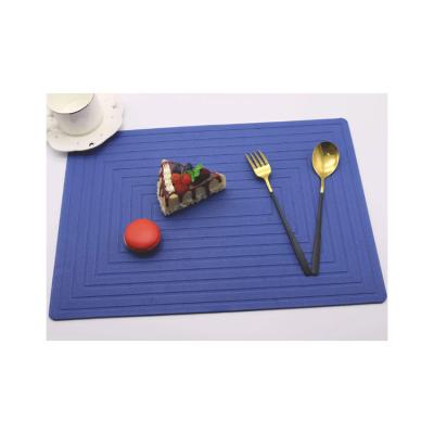 China Cheap And High Quality Heat Resistant Dinner Table Mat Luxury Glass Table Protection Mat for sale