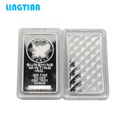 China Collectible value of 1OZ 999 China USA silver bullion bar USA Prospector Unions commemorative American fine metal coin for sale