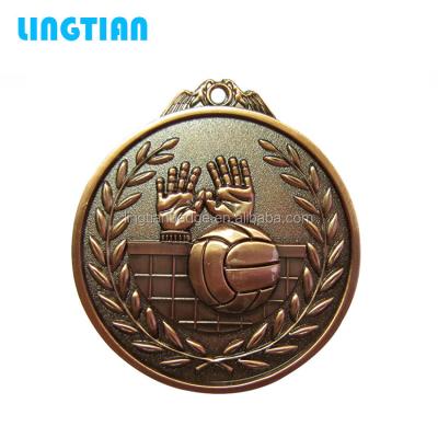 China LINGTIAN Decoration Opens Custom Wholesale Matel Sports Medal Volleyball Medal for sale