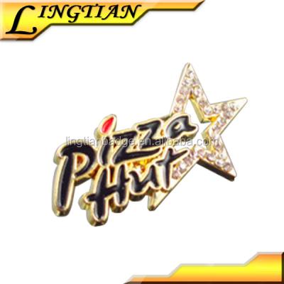 China Interesting Custom China Pizza Hut Enamel Pin Badge Pin for sale