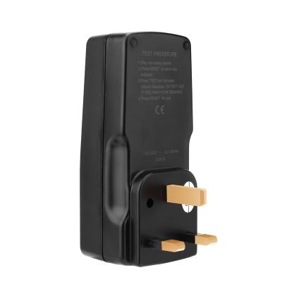 China Flame Retardant Material 3 Pin Residential / General Purpose Gfci Adapte Plug 3120W PC With Outlet 3120W Black Gfci Adapter for sale