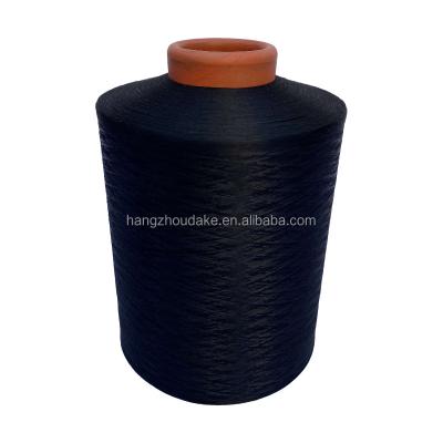 China Sustainable 150D/96F DDB Polyester Filament DTY Dope Dyed Black SIM AA Grade For Textile for sale