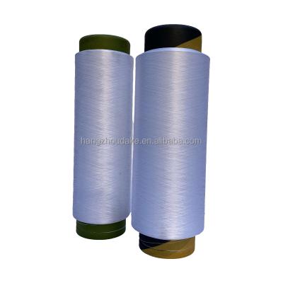 China GRS Certified 100% Polyester Yarns Sustainable ECO 75D/72F SIM Recycled DTY Polyester Yarns Thread AA Grade For Knitting for sale