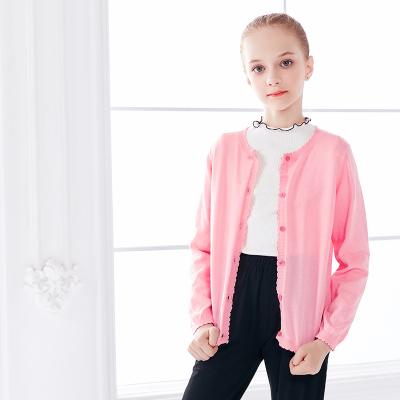 China Girls Anti-Pilling Cardigan Sweaters Dance Warm Up Tops for sale