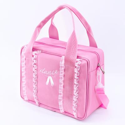 China Fashion Kids Fashion Canvas Pink Handbag Lace Bags for sale