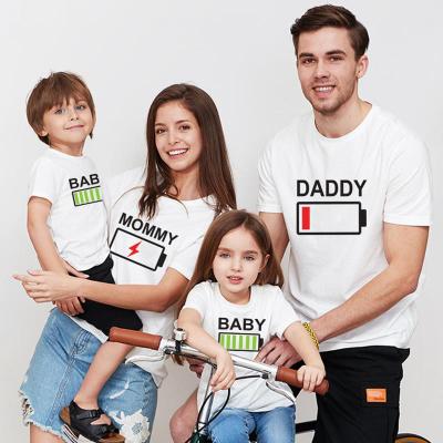 China Women Girls QUICK DRY Vintage Family Short Parent Kid Custom Sleeve T-Shirt for sale