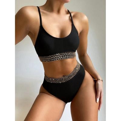 China New Design Breathable Fashion Bikini Set Loose Waist Swimsuit Thong Bikini Top for sale