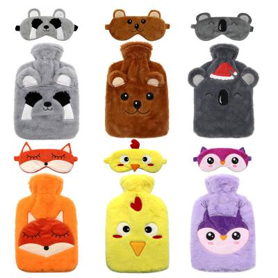 China Keeping Hot New Design Interesting Rubber Hot Water Bottles With Solid Animal Shape Cover for sale