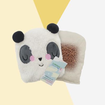 China Panda Microwave Heat Pack Animal Polyester Quilt Small Microwavable Heating Pad for sale