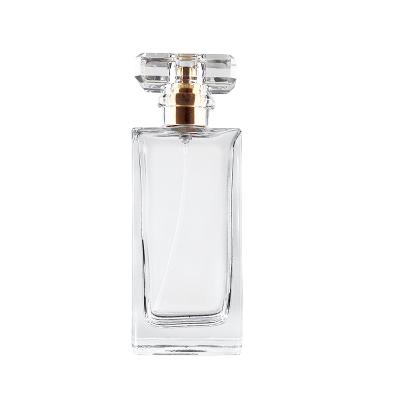 China Gift Factory Price Square Atomizer Spray Glass Custom Perfume Bottle 30ml 50ml for sale