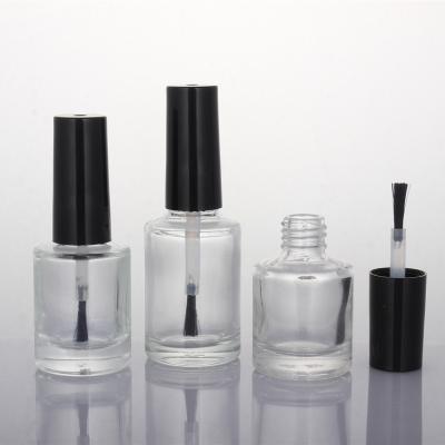 China Various Styles 5ml 10ml 15ml Personal Care Clear Glass Nail Polish Bottle for sale