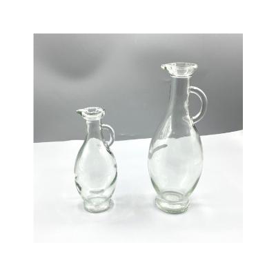 China Good Supplier Portable Square Luxury Vinegar Stored Oil Bottle With Handle for sale