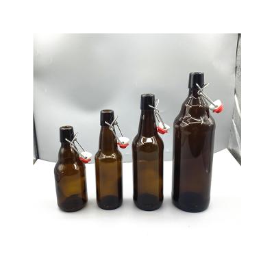 China Nice Look Fashionable Stored Round Brown Cooking Oil Glass Bottle for sale