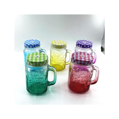 China Nothing Drink Water Color Most Popular Heat Resistant Handle Glass Mug for sale