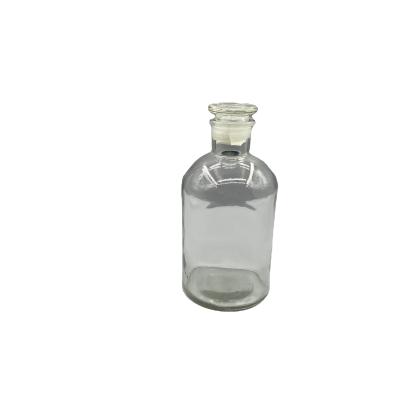 China Wholesale White Glass Small Mouth Empty Chemical White Reagent Bottle With Inlay Glass Stopper for sale