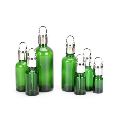 China Pharmaceutical factory direct supply essential oil bottle, emulsion bottle green essential oil bottle for sale