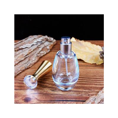 China Gift the most popular luxury transparent luxury glass perfume bottle for sale