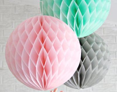 China Honeycomb ball wedding wedding room supplies Europe and the United States paper ball export Round honeycomb wholesale for sale