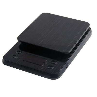 China Hot Selling Sustainable 3000g Digital Professional Coffee And Kitchen USB Charging Mini Scale With Timer for sale