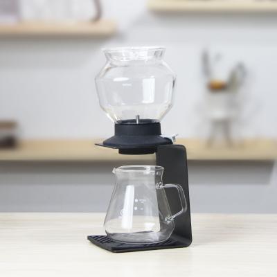 China Various Factory Sale Viable Style Tea Related Products Modern Black Glassware Stander Teapot Filter Cup Brew Flow Device for sale