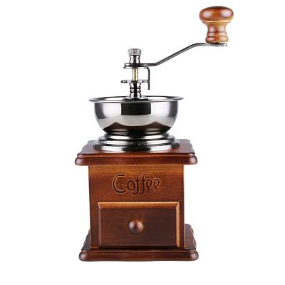 China RV Professional Wooden Accessories Grinder Classic Espresso Coffee Grinder Manual Retail For Sale for sale