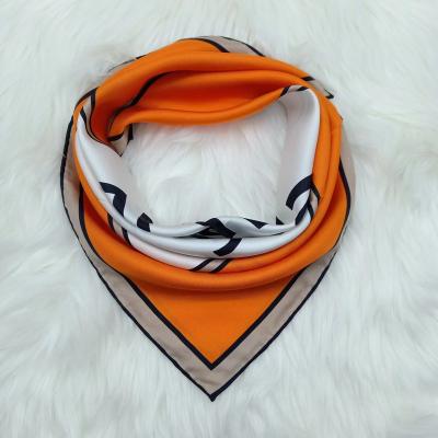 China High Quality Ribbon Scarves Feeling Hair Ties Women Scarf Small Headband Headscarf Neck Bandana Female Square Pure Silk Smooth Soft Headscarf for sale