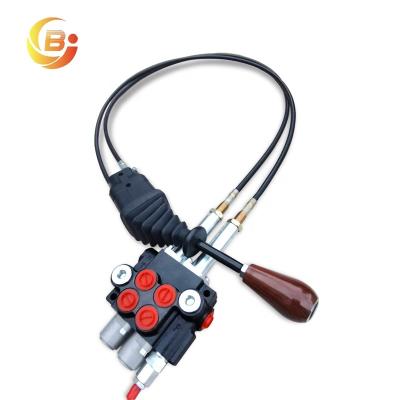 China Types Oil Outlet Agricultural Tractor Hydraulic Control Two Joystick Machine 1 Valve Bodies for sale