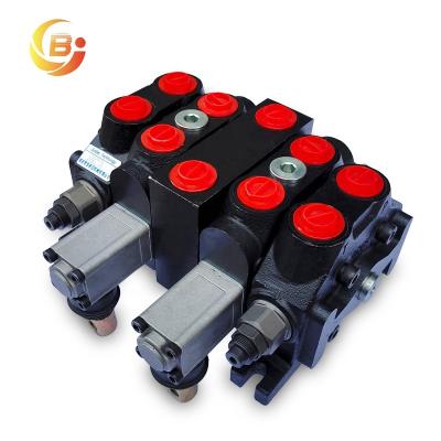 China Agricultural Machine 100% Hydraulic Directional Coil DCV60 Two Way Mixer Valve 60lpm With Hand Control for sale