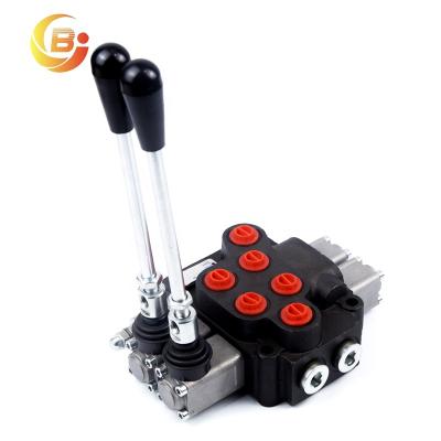 China Agricultural Machine Factory Price Dump Truck Control Valve Excavator 2 Spool Hydraulic Control Valve for sale